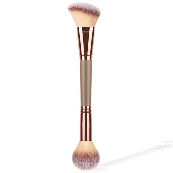 Foundation Makeup Brush, Double-ended Angled/Round Top Contour Makeup Brush - Picture 8 of 8
